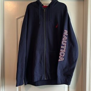 Nautica Men’s full zip hooded jacket
